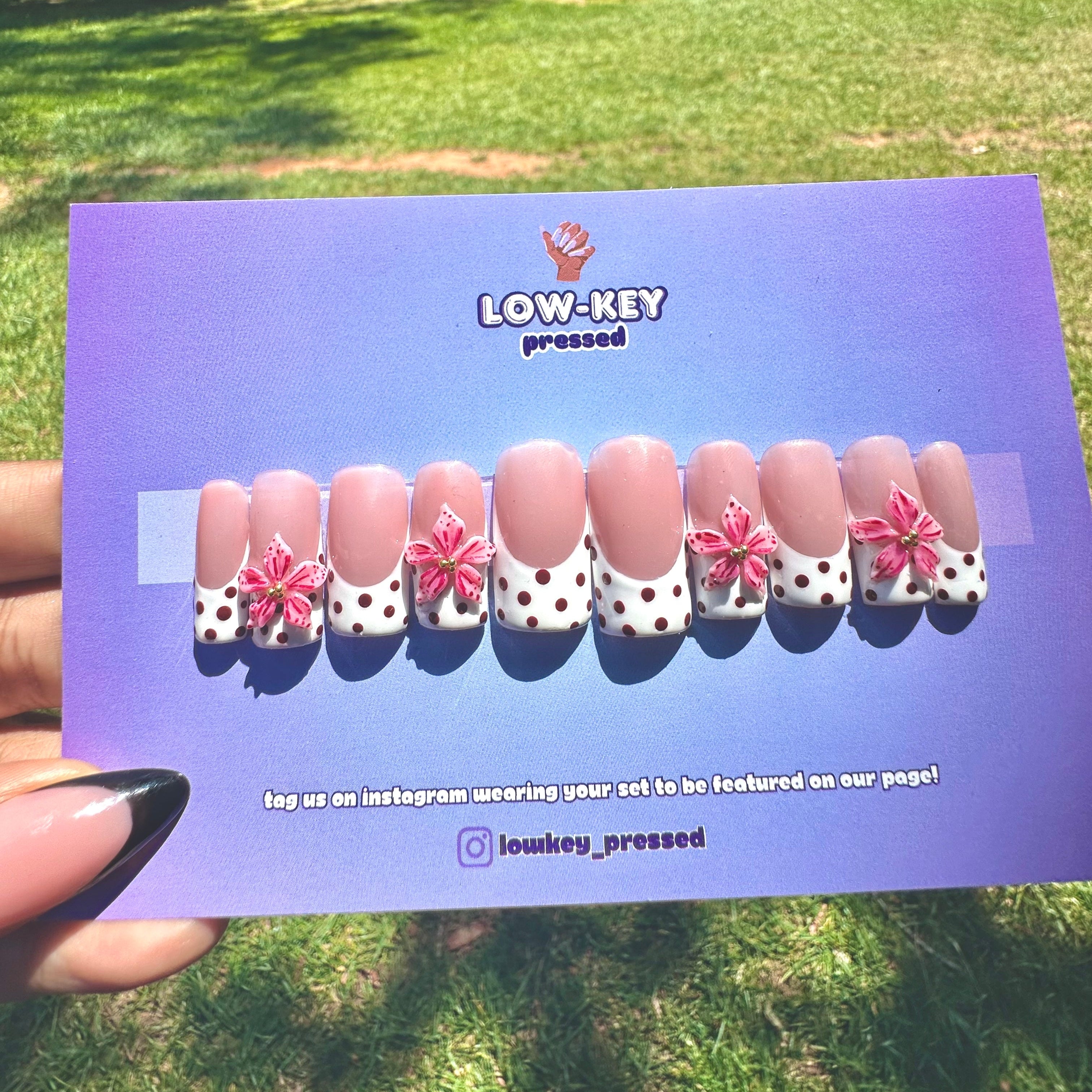 Polka Dot Flowers-Ready to Ship- L( 2,7,6,8,11)